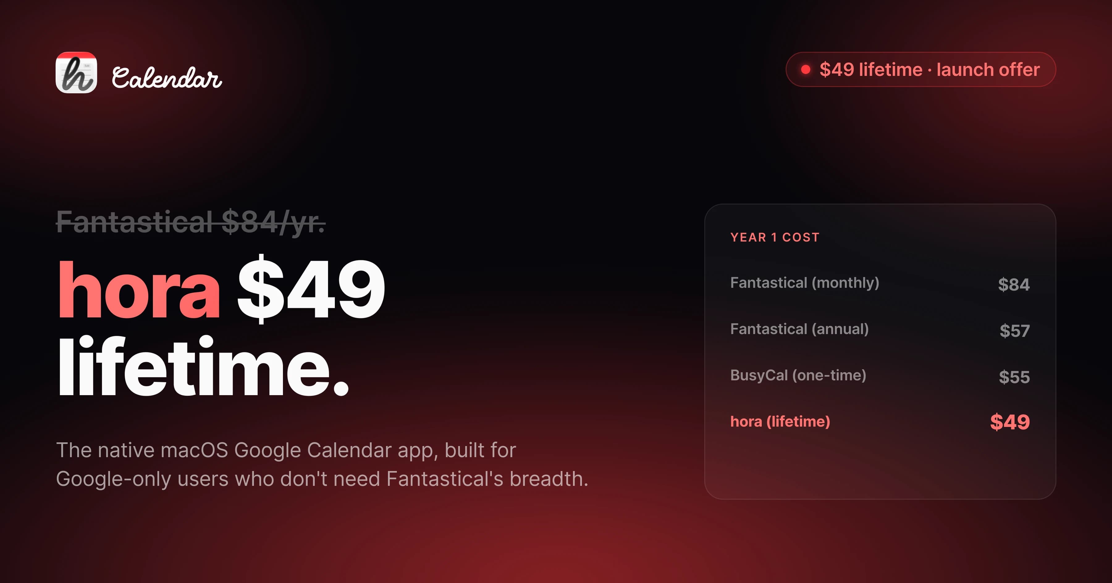 Best Fantastical alternative for Google Calendar users on Mac