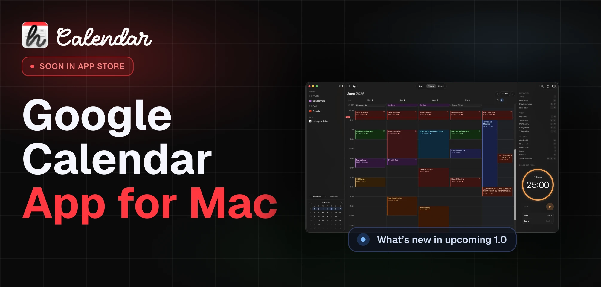 Google Calendar App for Mac: What hora 1.0 Brings