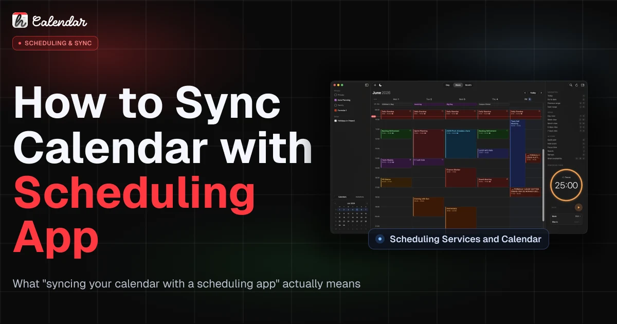 How to sync your calendar with a scheduling app
